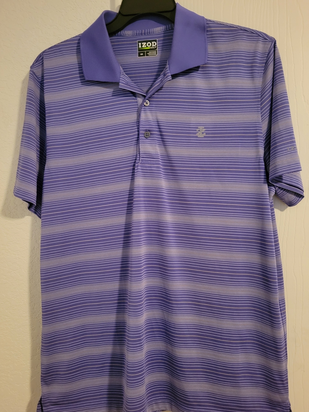 IZOD Men’s Lavender Striped Polo Shirt